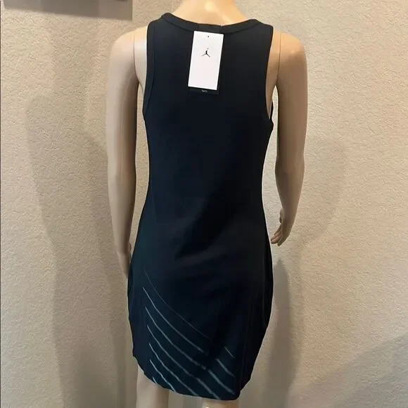 NWT Jordan Black Sleeveless Sheath Midi Dress - Picture 4 of 6